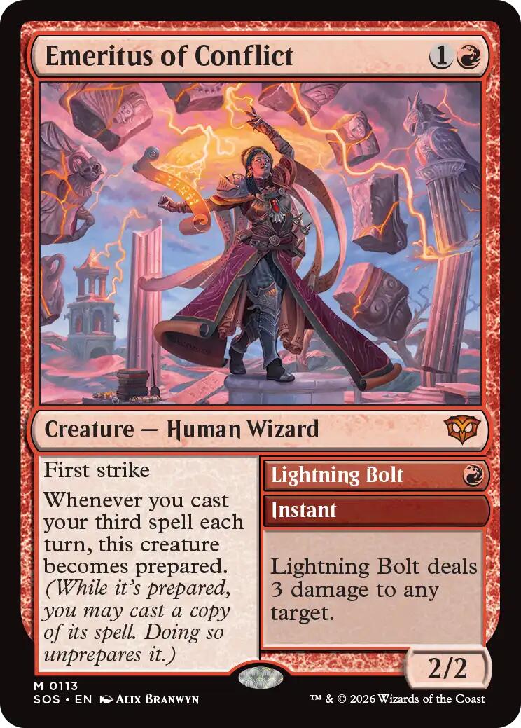 Emeritus of Conflict [Secrets of Strixhaven] MTG Single Magic: The Gathering | Red Claw Gaming