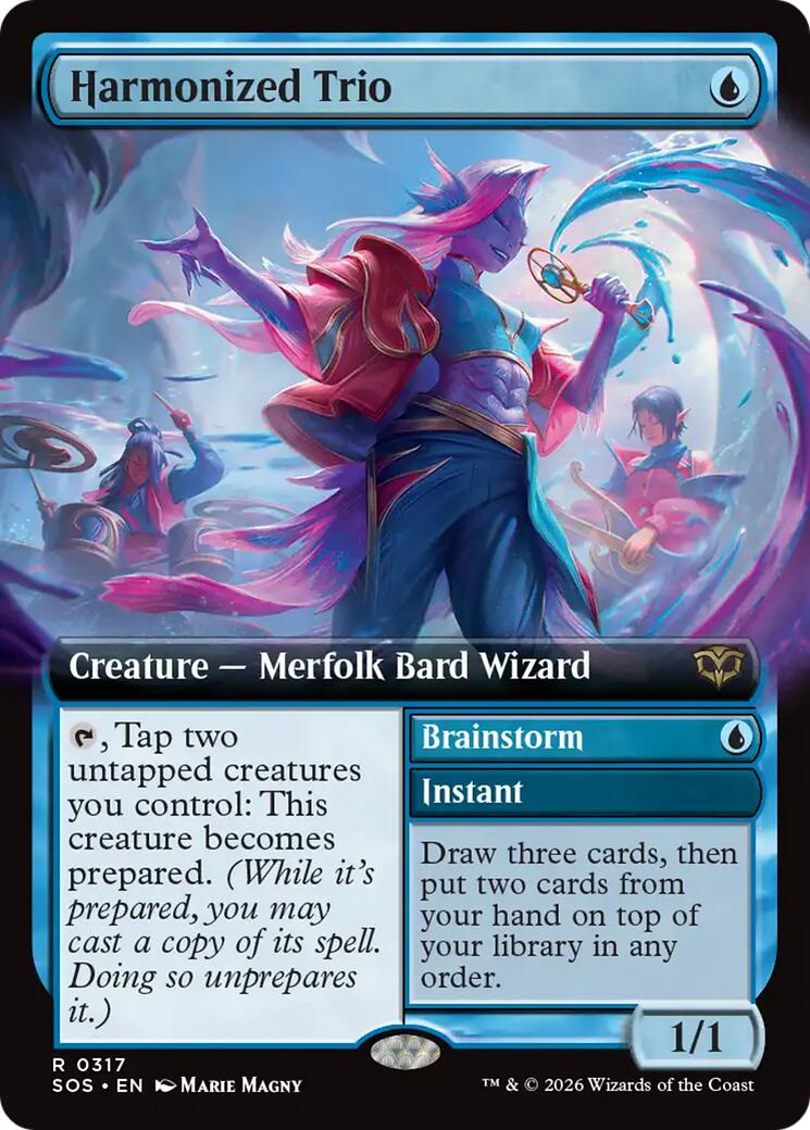 Harmonized Trio (Extended Art) [Secrets of Strixhaven] MTG Single Magic: The Gathering | Red Claw Gaming