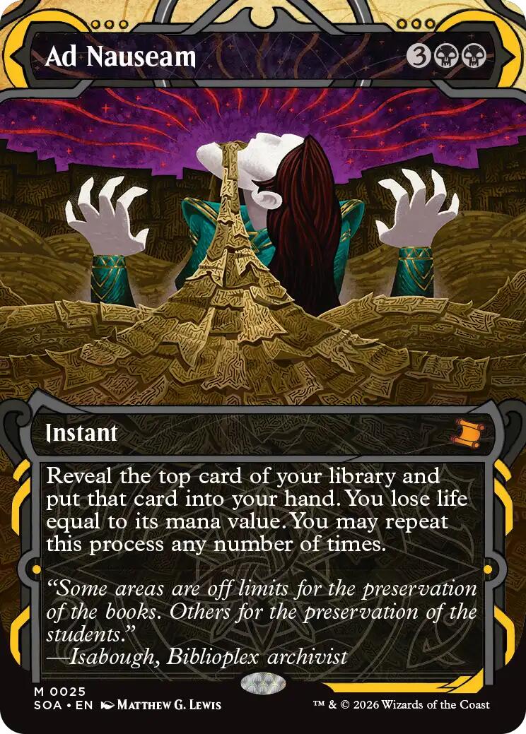 Ad Nauseam [Secrets of Strixhaven: Mystical Archive] MTG Single Magic: The Gathering | Red Claw Gaming
