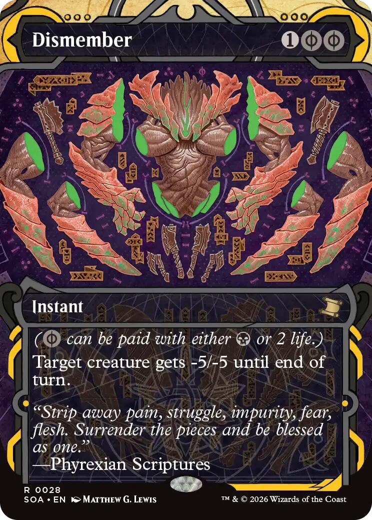 Dismember [Secrets of Strixhaven: Mystical Archive] MTG Single Magic: The Gathering | Red Claw Gaming