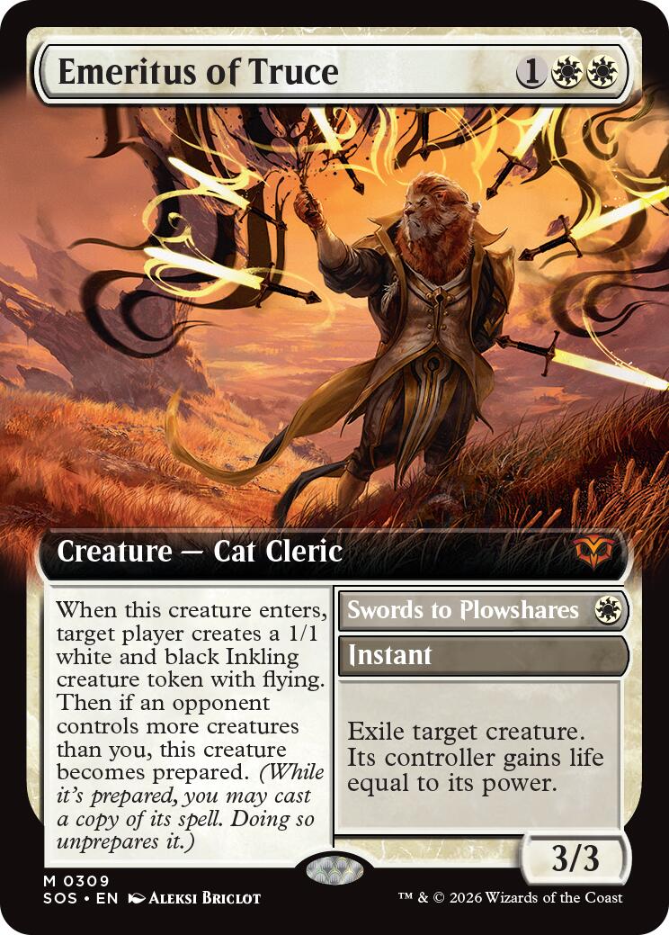 Emeritus of Truce (Extended Art) [Secrets of Strixhaven] MTG Single Magic: The Gathering | Red Claw Gaming