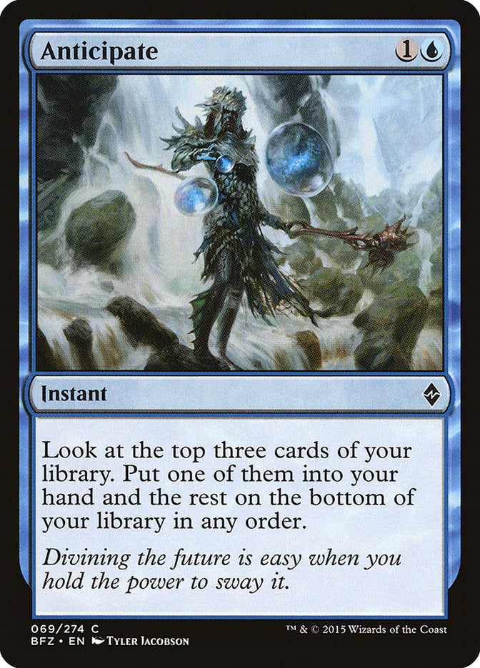 Anticipate [Battle for Zendikar] MTG Single Magic: The Gathering | Red Claw Gaming