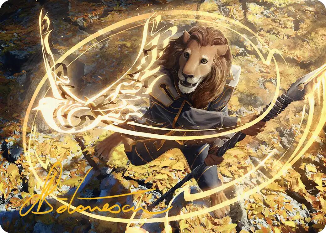 Eager Glyphmage Art Card (Gold-Stamped Signature) [Secrets of Strixhaven Art Series] MTG Single Magic: The Gathering | Red Claw Gaming