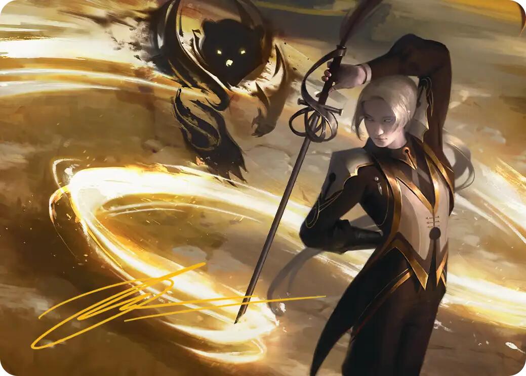 Rapier Wit Art Card (Gold-Stamped Signature) [Secrets of Strixhaven Art Series] MTG Single Magic: The Gathering | Red Claw Gaming