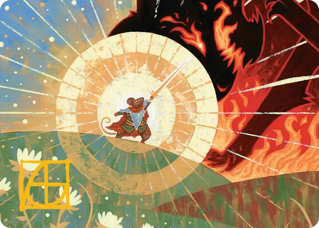 Repel Calamity Art Card (Gold-Stamped Signature) [Secrets of Strixhaven Art Series] MTG Single Magic: The Gathering | Red Claw Gaming