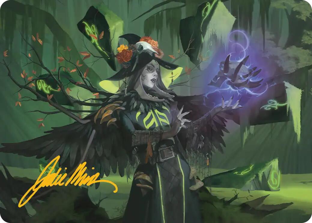 Emeritus of Woe Art Card (Gold-Stamped Signature) [Secrets of Strixhaven Art Series] MTG Single Magic: The Gathering | Red Claw Gaming