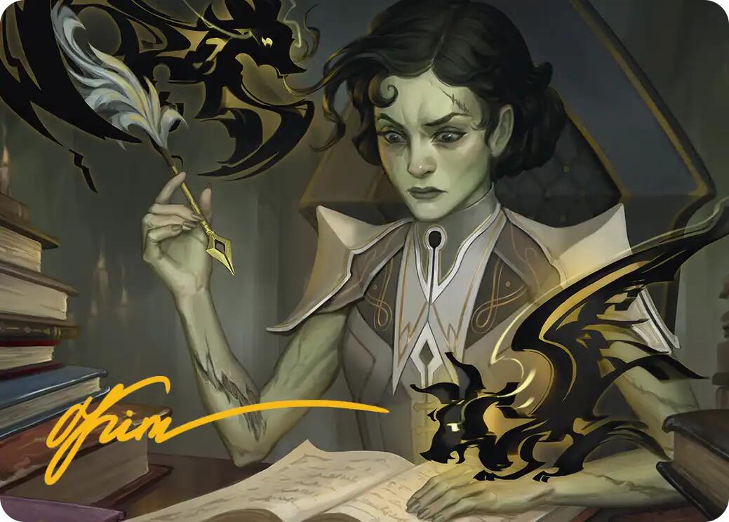 Eternal Student Art Card (Gold-Stamped Signature) [Secrets of Strixhaven Art Series] MTG Single Magic: The Gathering | Red Claw Gaming