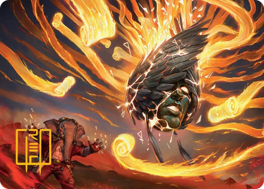 Flashback Art Card (Gold-Stamped Signature) [Secrets of Strixhaven Art Series] MTG Single Magic: The Gathering | Red Claw Gaming