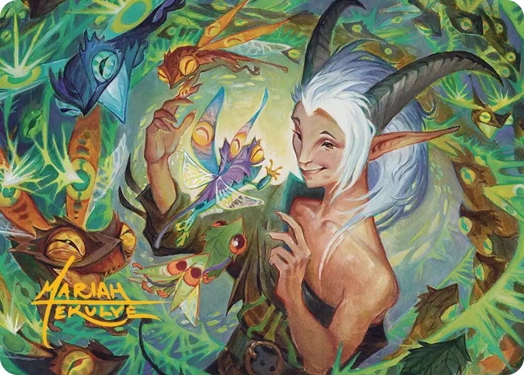 Lumaret's Favor Art Card (Gold-Stamped Signature) [Secrets of Strixhaven Art Series] MTG Single Magic: The Gathering | Red Claw Gaming