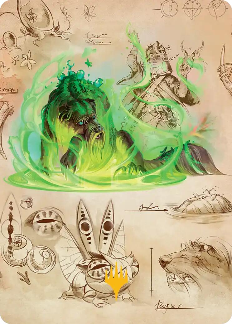 Germination Practicum Art Card (Gold-Stamped Planeswalker Symbol) [Secrets of Strixhaven Art Series] MTG Single Magic: The Gathering | Red Claw Gaming