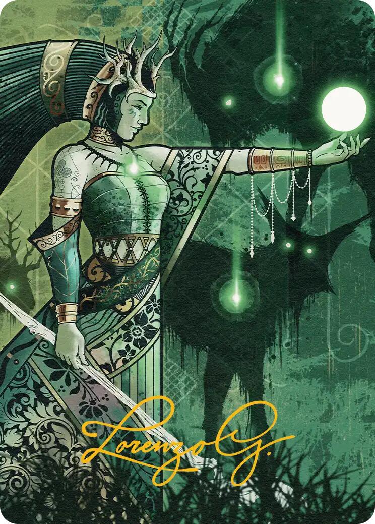 Shamanic Revelation Art Card (Gold-Stamped Signature) [Secrets of Strixhaven Art Series] MTG Single Magic: The Gathering | Red Claw Gaming