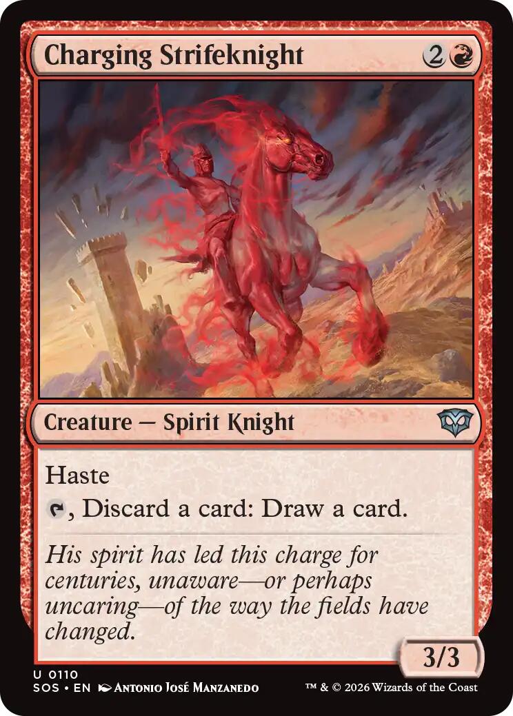 Charging Strikeknight [Secrets of Strixhaven] MTG Single Magic: The Gathering | Red Claw Gaming