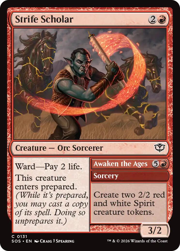 Strife Scholar [Secrets of Strixhaven] MTG Single Magic: The Gathering | Red Claw Gaming
