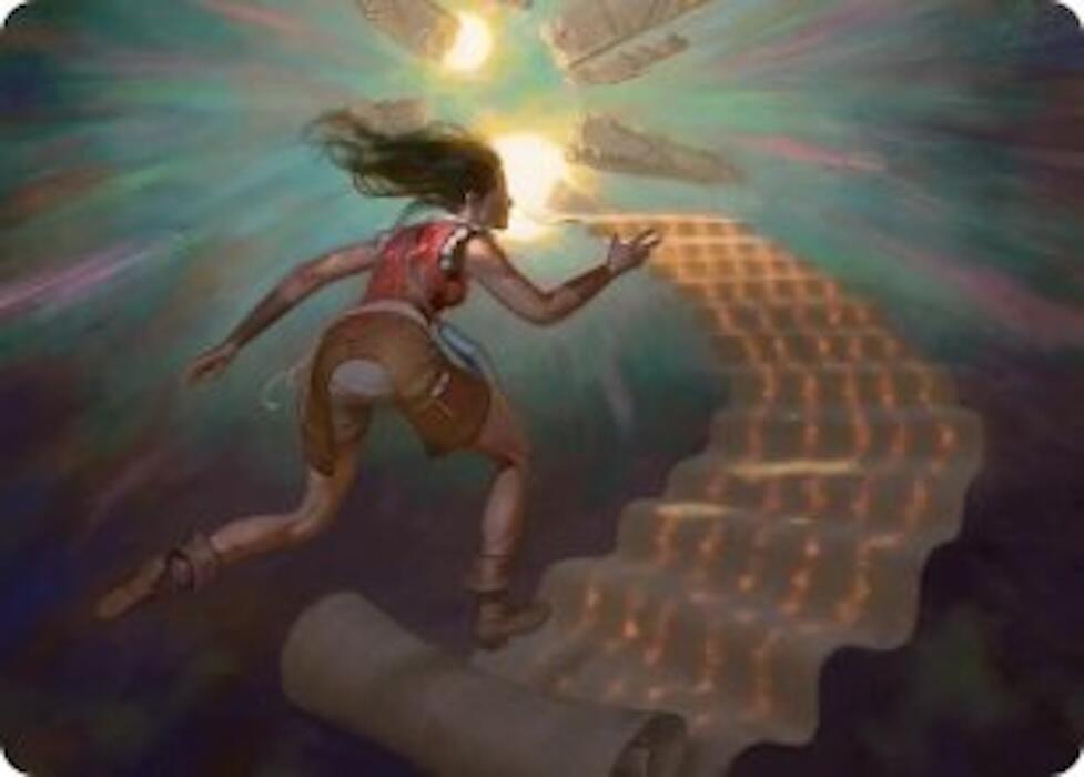 Pursue the Past Art Card [Secrets of Strixhaven Art Series] MTG Single Magic: The Gathering | Red Claw Gaming