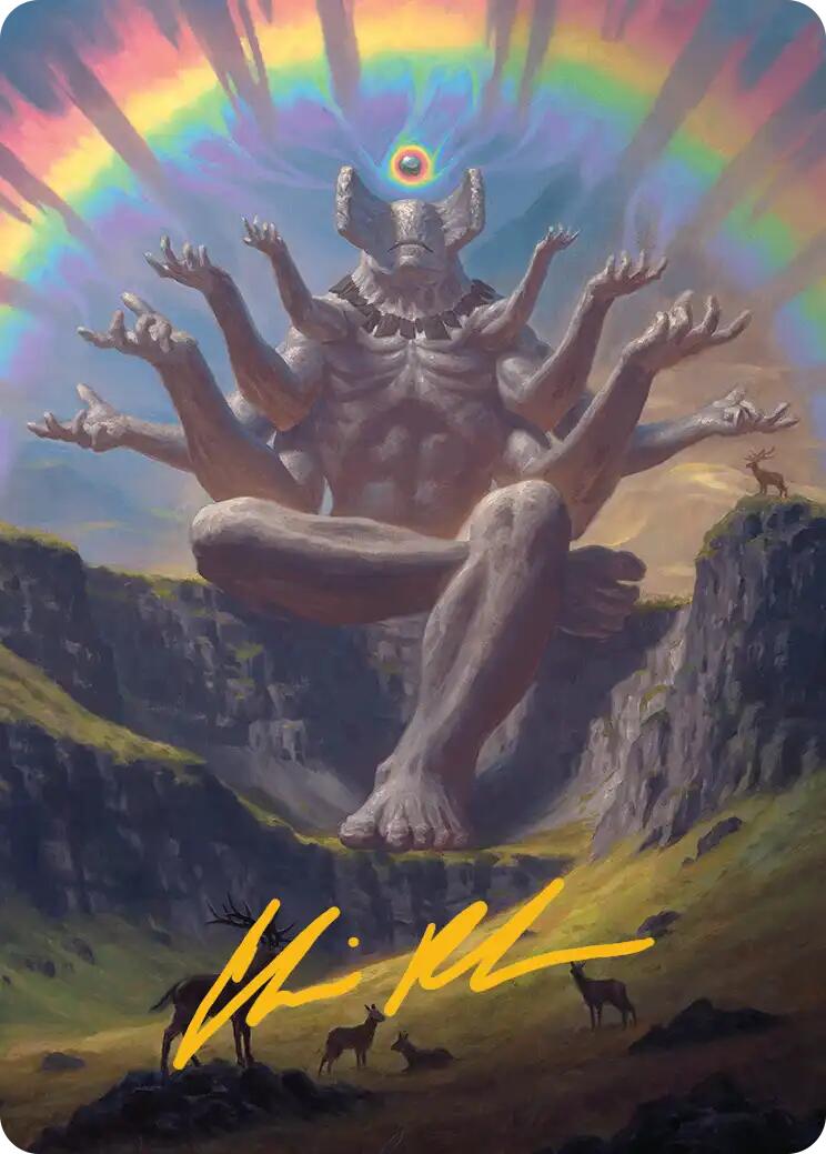 Transcendent Archaic Art Card (Gold-Stamped Signature) [Secrets of Strixhaven Art Series] MTG Single Magic: The Gathering | Red Claw Gaming