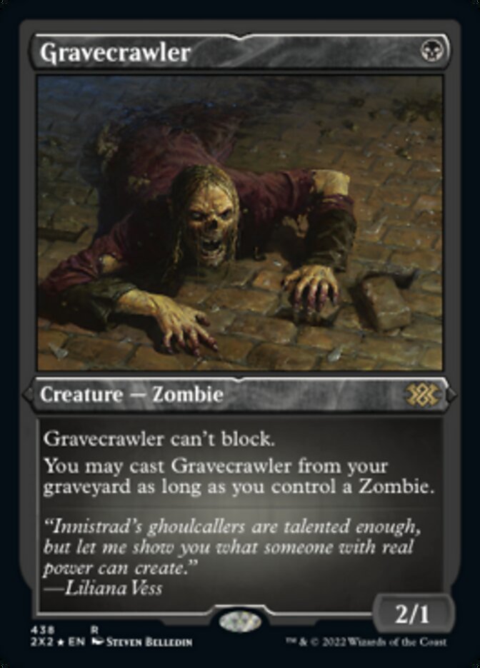 Gravecrawler (Foil Etched) [Double Masters 2022] MTG Single Magic: The Gathering    | Red Claw Gaming