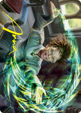 Eureka Moment Art Card (Gold-Stamped Signature) [Strixhaven: School of Mages Art Series] MTG Single Magic: The Gathering | Red Claw Gaming
