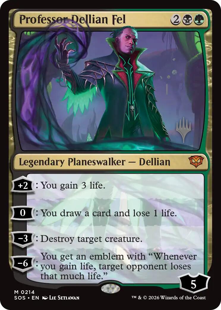 Professor Dellian Fel [Secrets of Strixhaven Promos] | Red Claw Gaming
