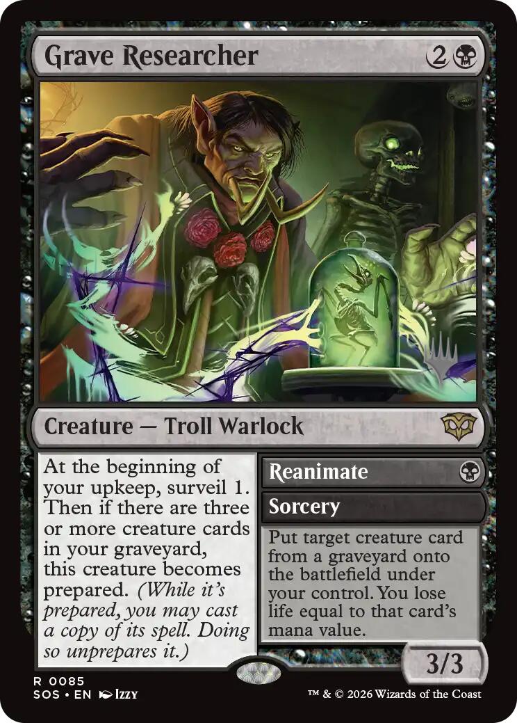 Grave Researcher [Secrets of Strixhaven Promos] | Red Claw Gaming
