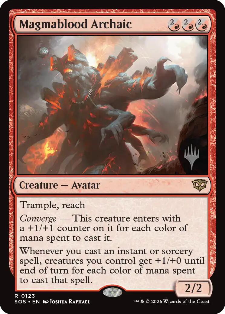 Magmablood Archaic [Secrets of Strixhaven Promos] | Red Claw Gaming