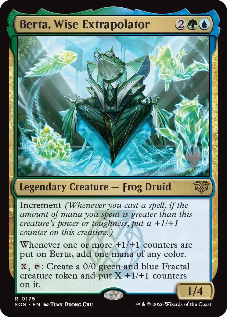 Berta, Wise Extrapolator [Secrets of Strixhaven Promos] | Red Claw Gaming