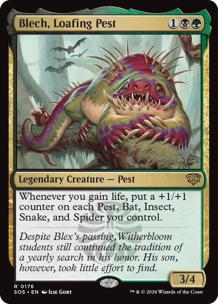 Blech, Loafing Pest [Secrets of Strixhaven Promos] | Red Claw Gaming