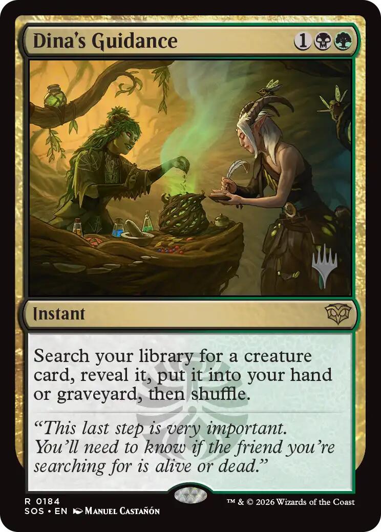 Dina's Guidance [Secrets of Strixhaven Promos] | Red Claw Gaming