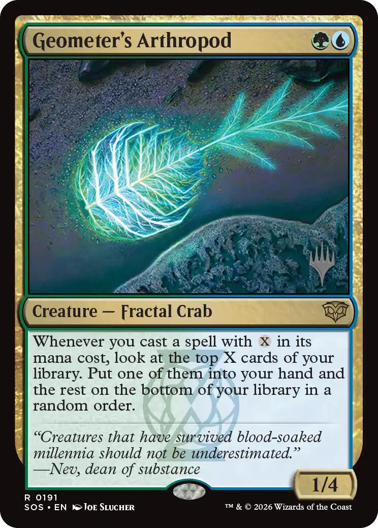 Geometer's Arthropod [Secrets of Strixhaven Promos] | Red Claw Gaming