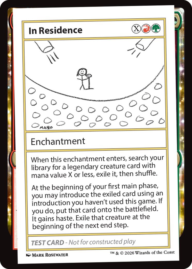 In Residence [Mystery Booster Playtest Cards] MTG Single Magic: The Gathering | Red Claw Gaming
