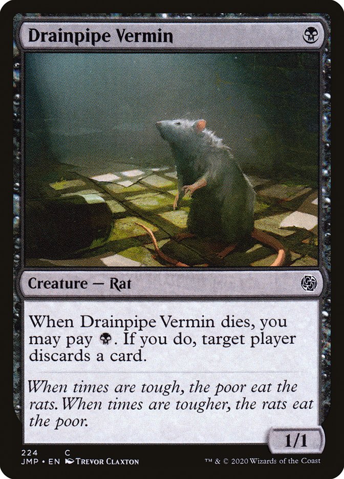 Drainpipe Vermin [Jumpstart] MTG Single Magic: The Gathering | Red Claw Gaming