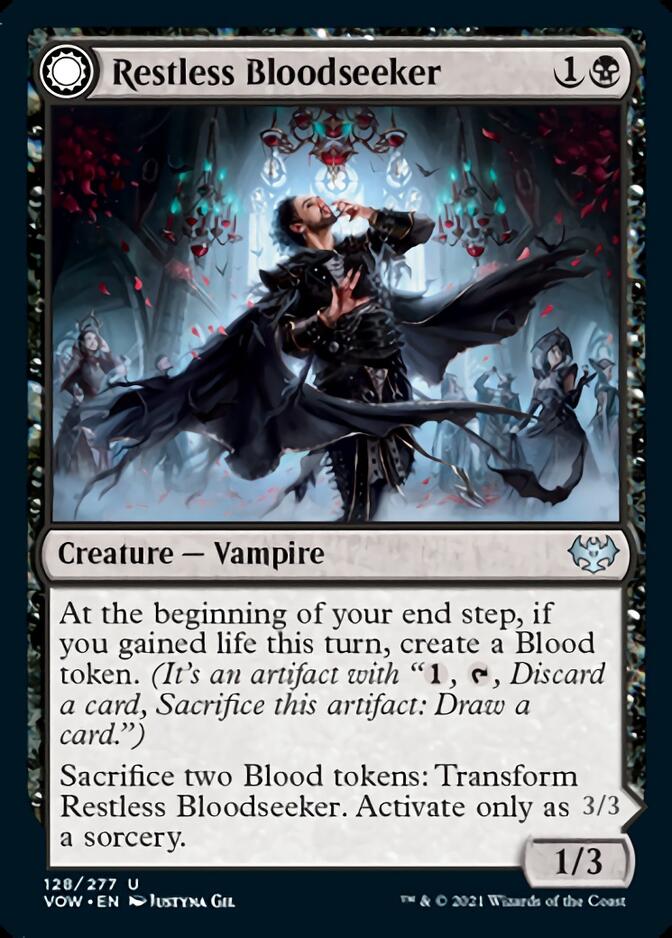 Restless Bloodseeker // Bloodsoaked Reveler [Innistrad: Crimson Vow] MTG Single Magic: The Gathering | Red Claw Gaming