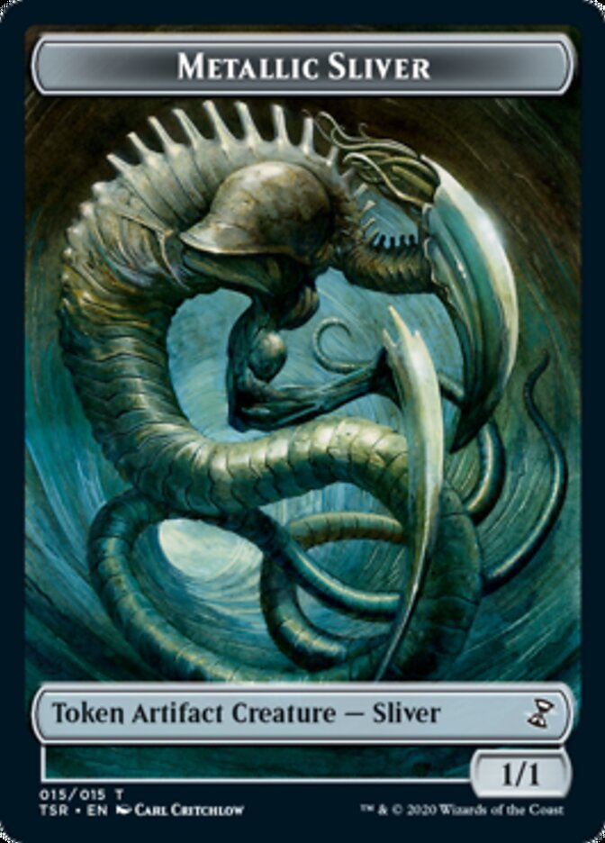 Metallic Sliver Token [Time Spiral Remastered Tokens] MTG Single Magic: The Gathering | Red Claw Gaming