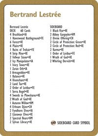 1996 Bertrand Lestree Decklist Card [World Championship Decks] MTG Single Magic: The Gathering | Red Claw Gaming
