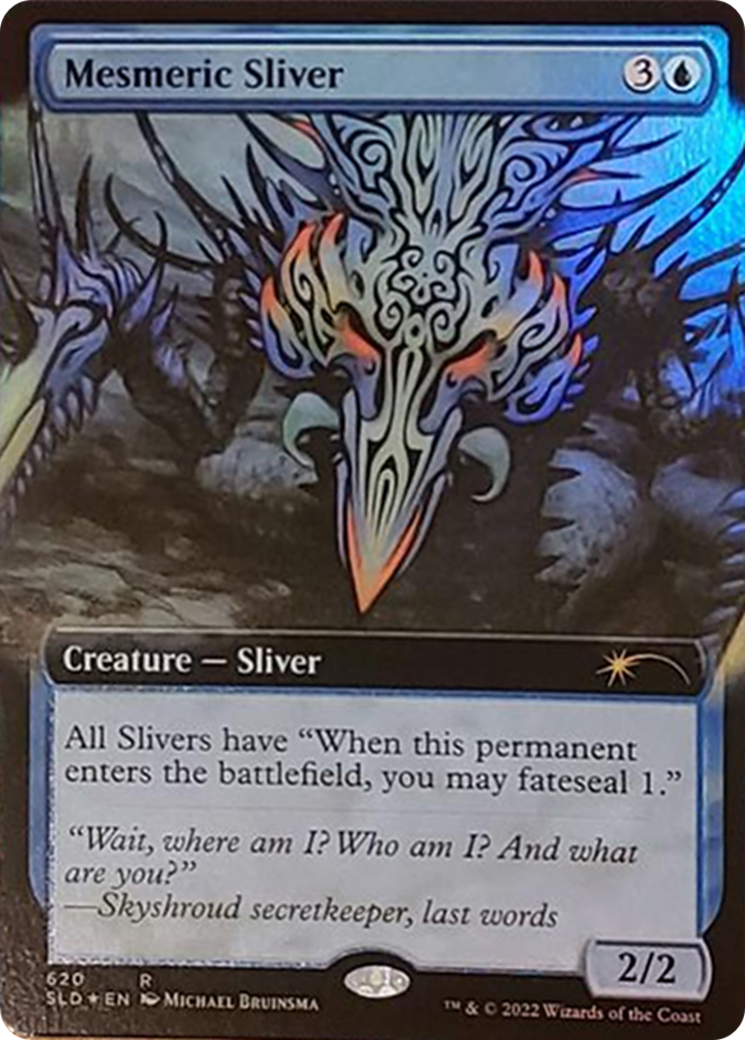 Mesmeric Sliver (Extended Art) [Secret Lair Drop Series] | Red Claw Gaming