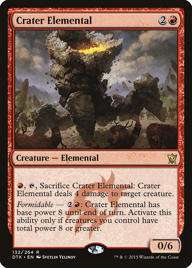 Crater Elemental [Dragons of Tarkir] MTG Single Magic: The Gathering | Red Claw Gaming