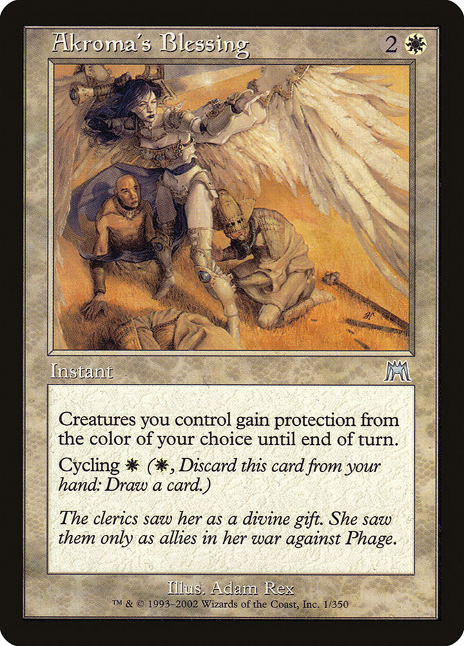 Akroma's Blessing [Onslaught] MTG Single Magic: The Gathering | Red Claw Gaming