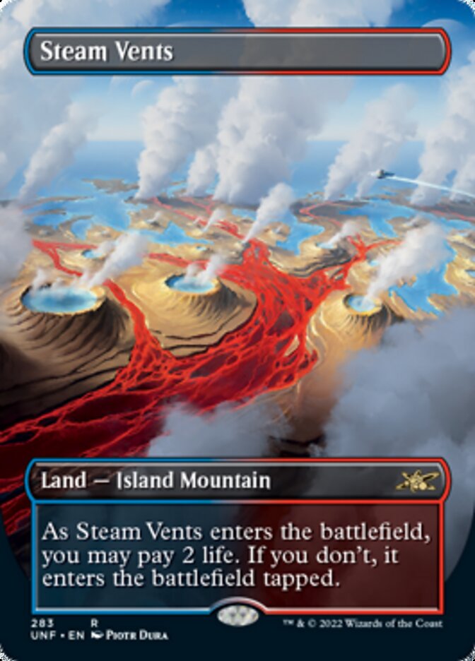 Steam Vents (Borderless) [Unfinity] MTG Single Magic: The Gathering    | Red Claw Gaming