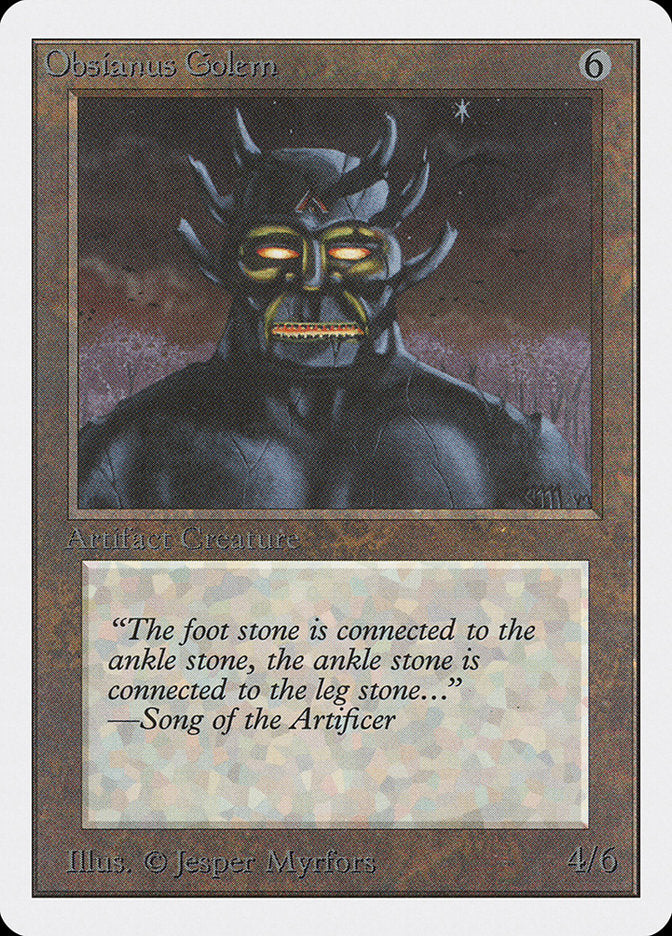 Obsianus Golem [Unlimited Edition] MTG Single Magic: The Gathering | Red Claw Gaming
