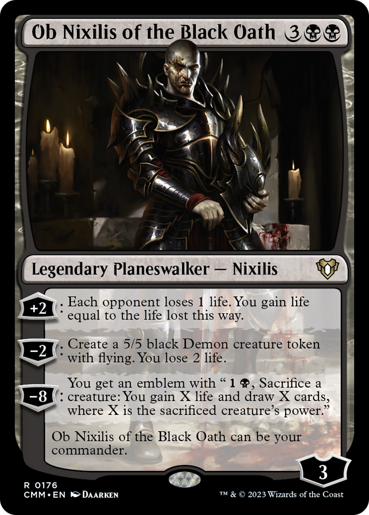 Ob Nixilis of the Black Oath [Commander Masters] MTG Single Magic: The Gathering    | Red Claw Gaming