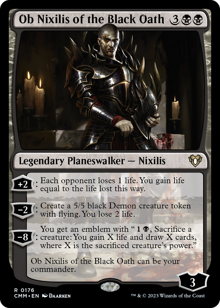 Ob Nixilis of the Black Oath [Commander Masters] MTG Single Magic: The Gathering | Red Claw Gaming