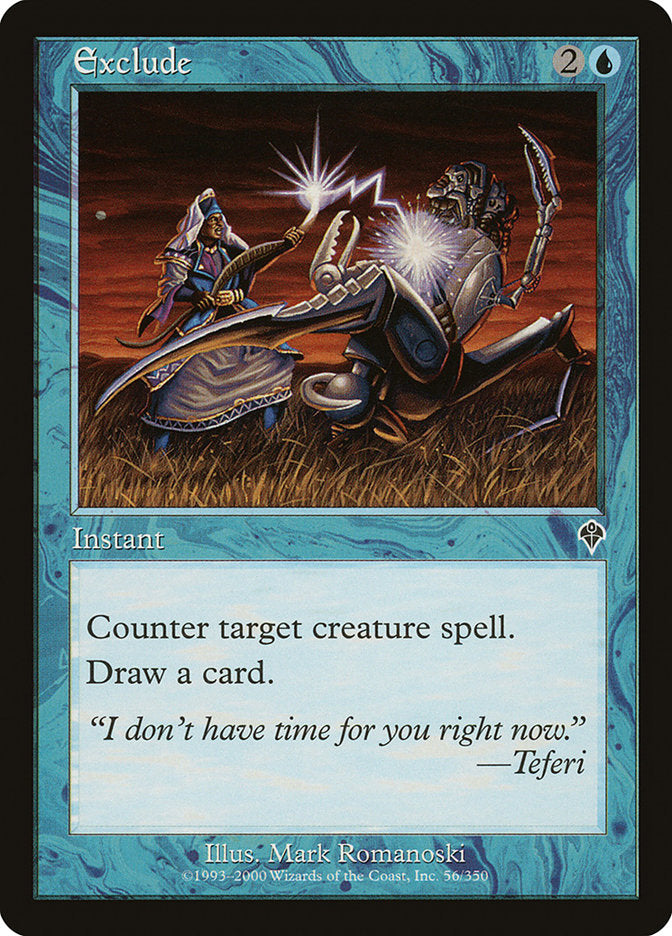 Exclude [Invasion] MTG Single Magic: The Gathering | Red Claw Gaming