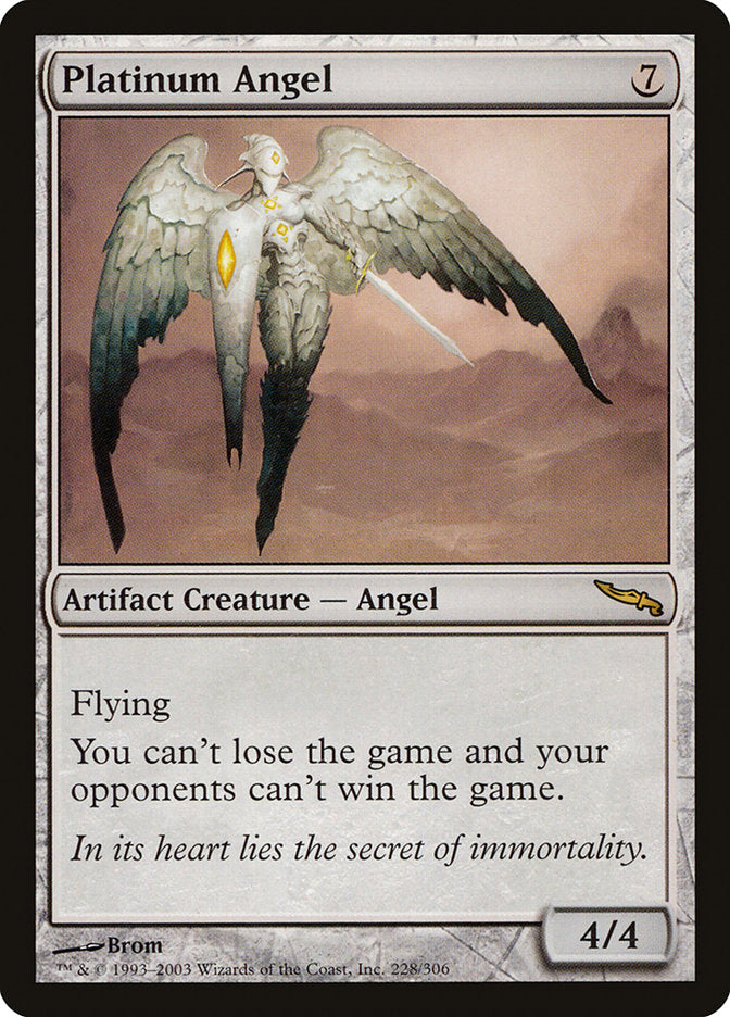 Platinum Angel [Mirrodin] MTG Single Magic: The Gathering | Red Claw Gaming