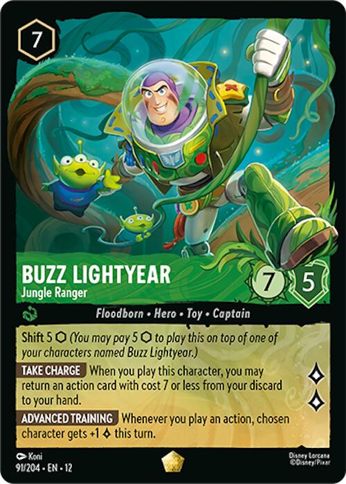 Buzz Lightyear - Jungle Ranger (91/204) [Wilds Unknown] Lorcana Single Disney | Red Claw Gaming