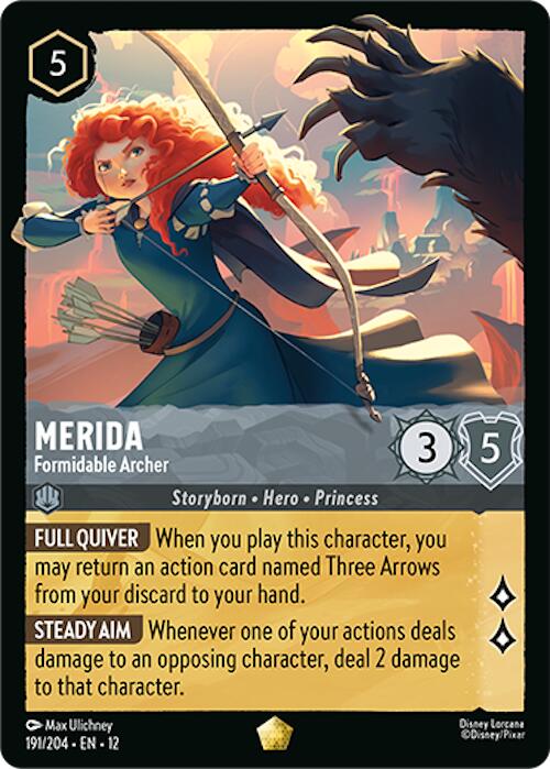 Merida - Formidable Archer (191/204) [Wilds Unknown] Lorcana Single Disney | Red Claw Gaming