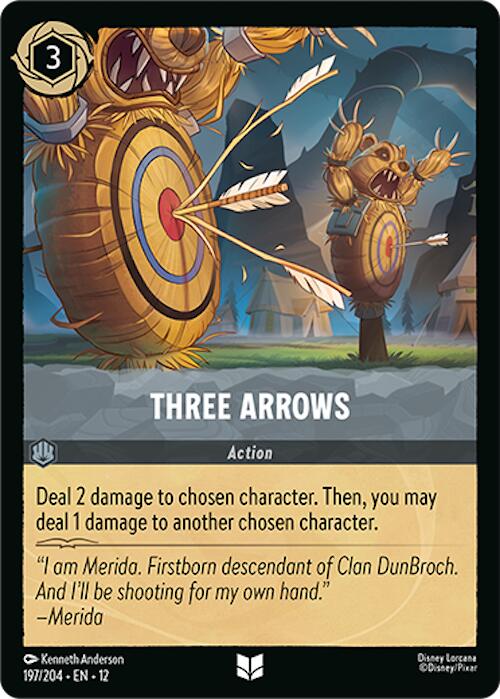 Three Arrows (197/204) [Wilds Unknown] Lorcana Single Disney | Red Claw Gaming