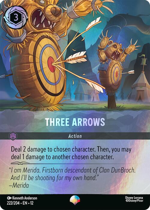 Three Arrows (Epic) (222/204) [Wilds Unknown] Lorcana Single Disney | Red Claw Gaming