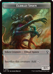 Eldrazi Spawn // Worm Double-Sided Token [Secrets of Strixhaven Commander Tokens] MTG Single Magic: The Gathering | Red Claw Gaming