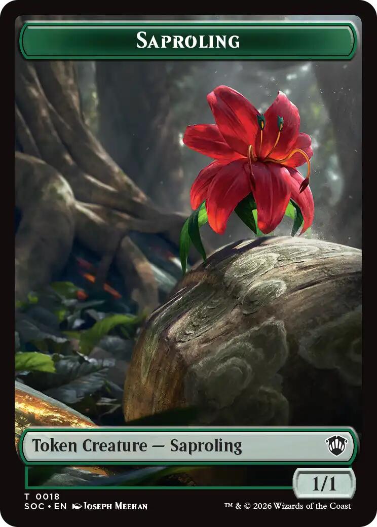 Saproling // Pest (0023) Double-Sided Token [Secrets of Strixhaven Commander Tokens] MTG Single Magic: The Gathering | Red Claw Gaming