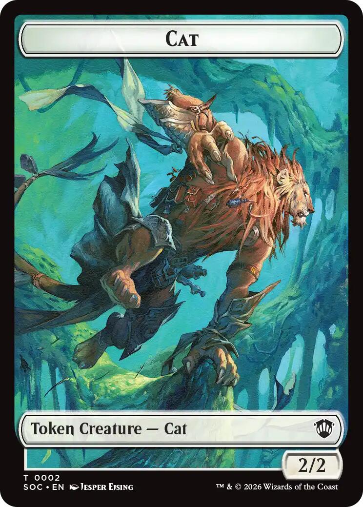 Cat // Inkling (0022) Double-Sided Token [Secrets of Strixhaven Commander Tokens] MTG Single Magic: The Gathering | Red Claw Gaming