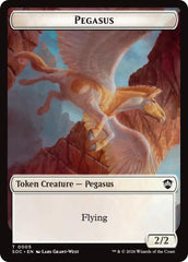Pegasus // Inkling (0022) Double-Sided Token [Secrets of Strixhaven Commander Tokens] MTG Single Magic: The Gathering | Red Claw Gaming